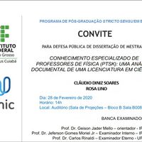 Convite - Cláudio Diniz Soares Rosa Lino